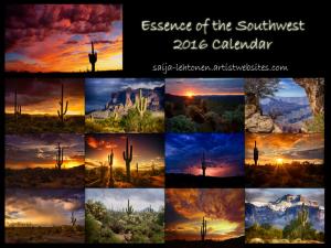 Essence Of The Southwest 2016 Calendar 